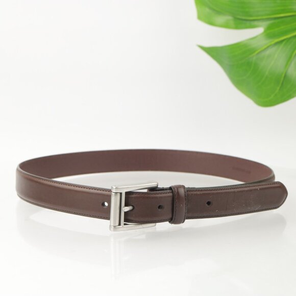 LRL Ralph Lauren Mens Belt Size 32 Brown Leather Adjustable Classic Business - Picture 1 of 12